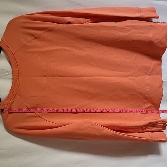 Palm Harbor Pullover Sweatshirt Bright Salmon Long Sleeve Size PL - Picture 9 of 10